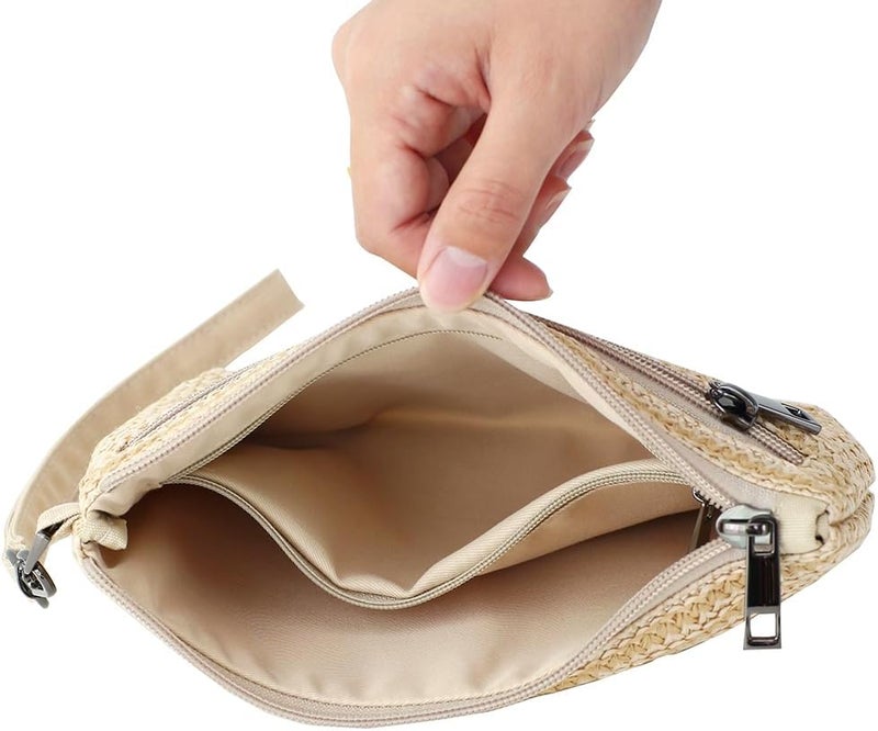 BBORGDC Small Wristlet Wallets for Women, Zip Clutch Bag with Wristlet Pouch, 3-Zipper Original Design - Image 3